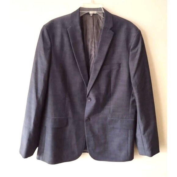 Calvin Klein Blazer Sport Coat Suit Jacket Men's Size Large Gray Two Button - Picture 1 of 16